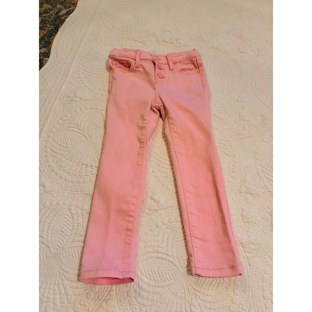 *NWOT* Old Navy Toddler Girls Rockstar Jeggings Denim Pink Size 4T